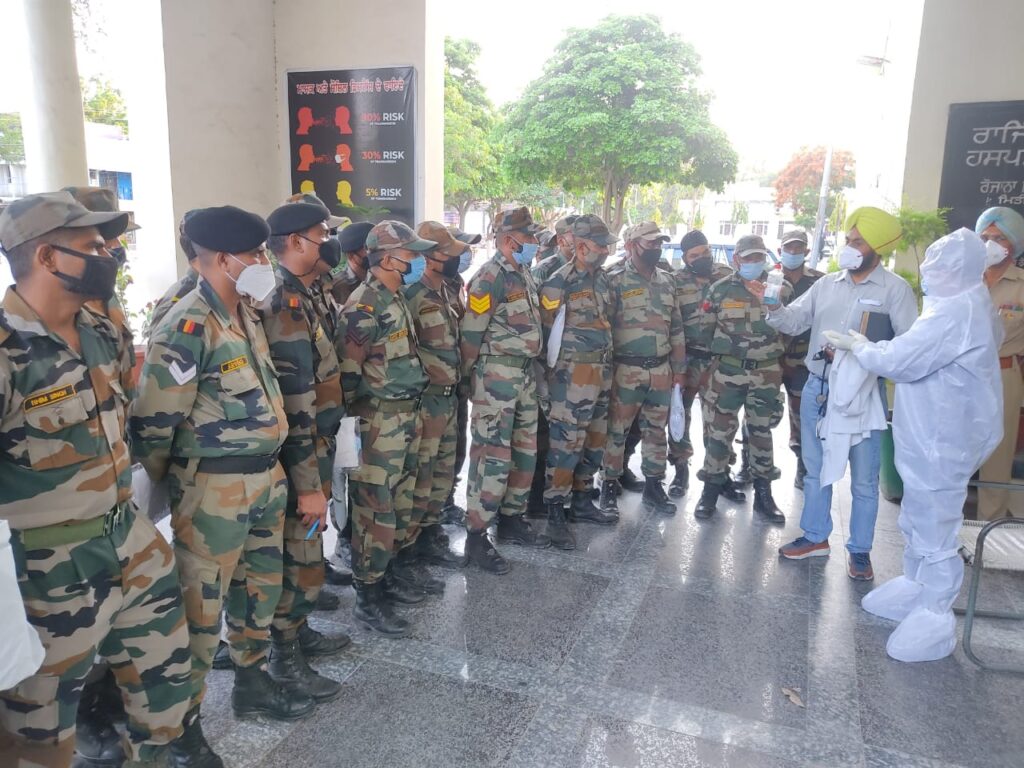 Patiala district administration called in Army; to assist paramedic staff caring Covid patients