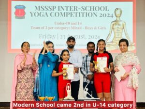 Modern School showcases regional Yoga talent in inter-school competition 