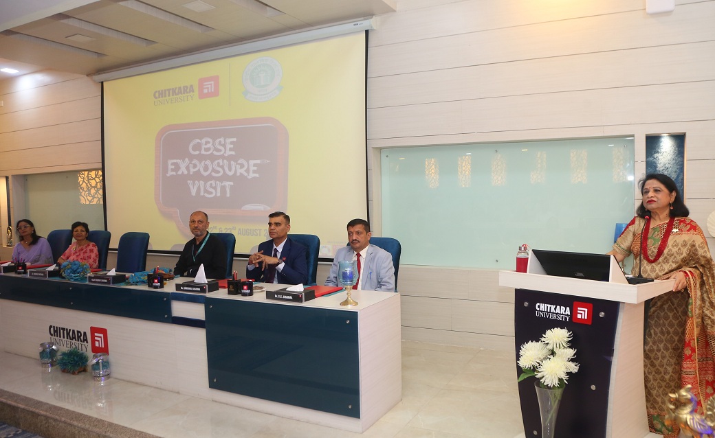 Chitkara University hosts the groundbreaking CBSE exposure visit in collaboration with CBSE for educational innovation and excellence