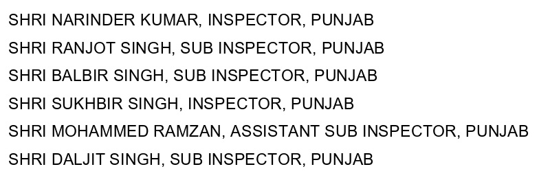 ADGP to Constable, 22 Punjab Police bravehearts awarded Presidents’s Medal on the occasion of the Independence Day- 2024