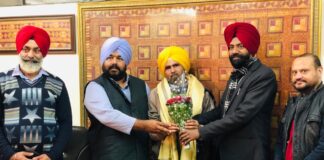 ਪੰਜਾਬੀ ਅਧਿਐਨ ਸਕੂਲ ਵੱਲੋਂ ਨਾਵਲਕਾਰ ਨਿਰਮਲ ਸਿੰਘ ਬਾਰਡਰਨਾਮਾ ਦਾ ਸਨਮਾਨ
