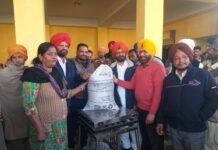 Nagra inaugurated distribution of PDS wheat through ePOS machines at Balahri Kalan