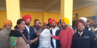 Nagra inaugurated distribution of PDS wheat through ePOS machines at Balahri Kalan