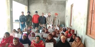ਬਡਬਰ ਵਿਖੇ 35 ਸਿਖਿਆਰਥੀਆਂ ਨੂੰ ਵੰਡੇ ਸਰਟੀਫਿਕੇਟ