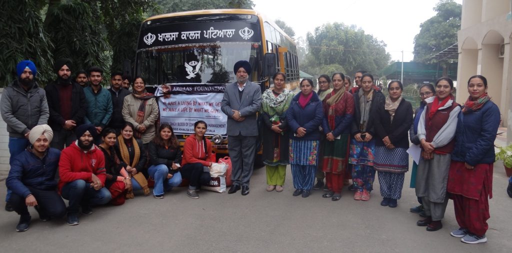 Students of Khalsa College organised charity event under Ardaas Foundation