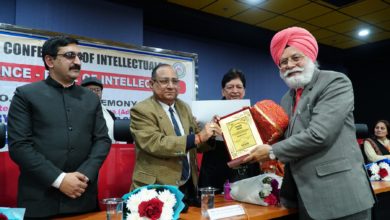 Punjabi university VC Prof. B.S. Ghuman awarded with Punjab Rattna Award by AICOI
