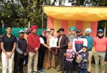 Vishavjeet singh is player of Bahadurgarh Golf Green Club tournament