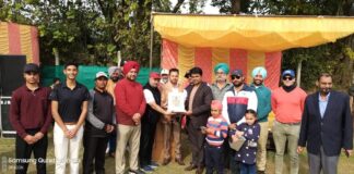 Vishavjeet singh is player of Bahadurgarh Golf Green Club tournament