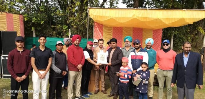 Vishavjeet singh is player of Bahadurgarh Golf Green Club tournament