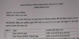 Changed schools timings extended in Punjab due to foggy weather