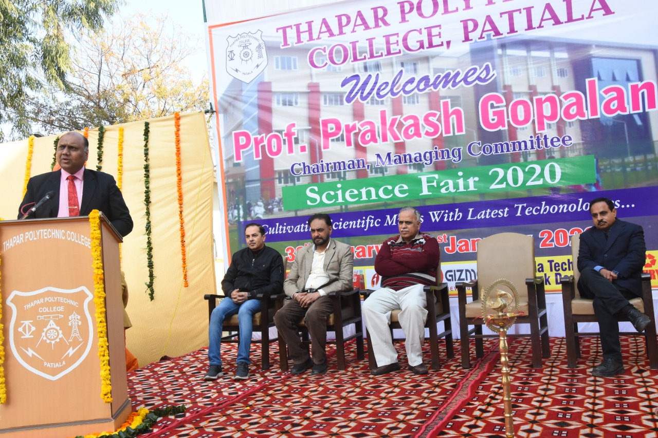 Thapar Polytechnic College successfully starts its annual event-Science Fair 2020