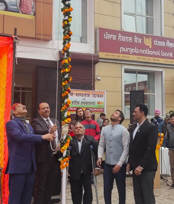 PNB and OBC Bank Chief’s hoard National Flag on Republic Day