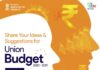 PM invites ideas and Suggestions for Union Budget 2020