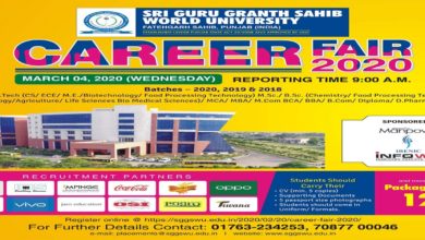World University is organising Career Fair 2020 ; reputed companies to recruit students-VC