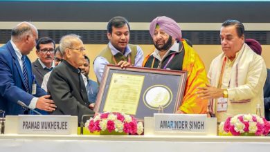 Capt Amarinder conferred with 10th Bhartiya Chhatra Sansad ideal chief minister award