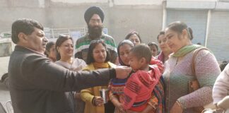 Patiala health department administer deworming tablets to students