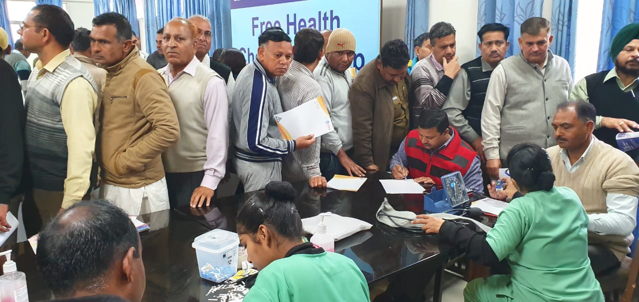 180 police personnel examined in health camp