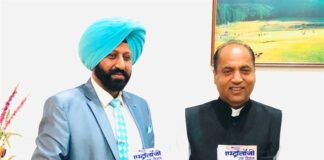 Himachal CM releases deputy director in public relations deptt Gurmeet Bedi's book