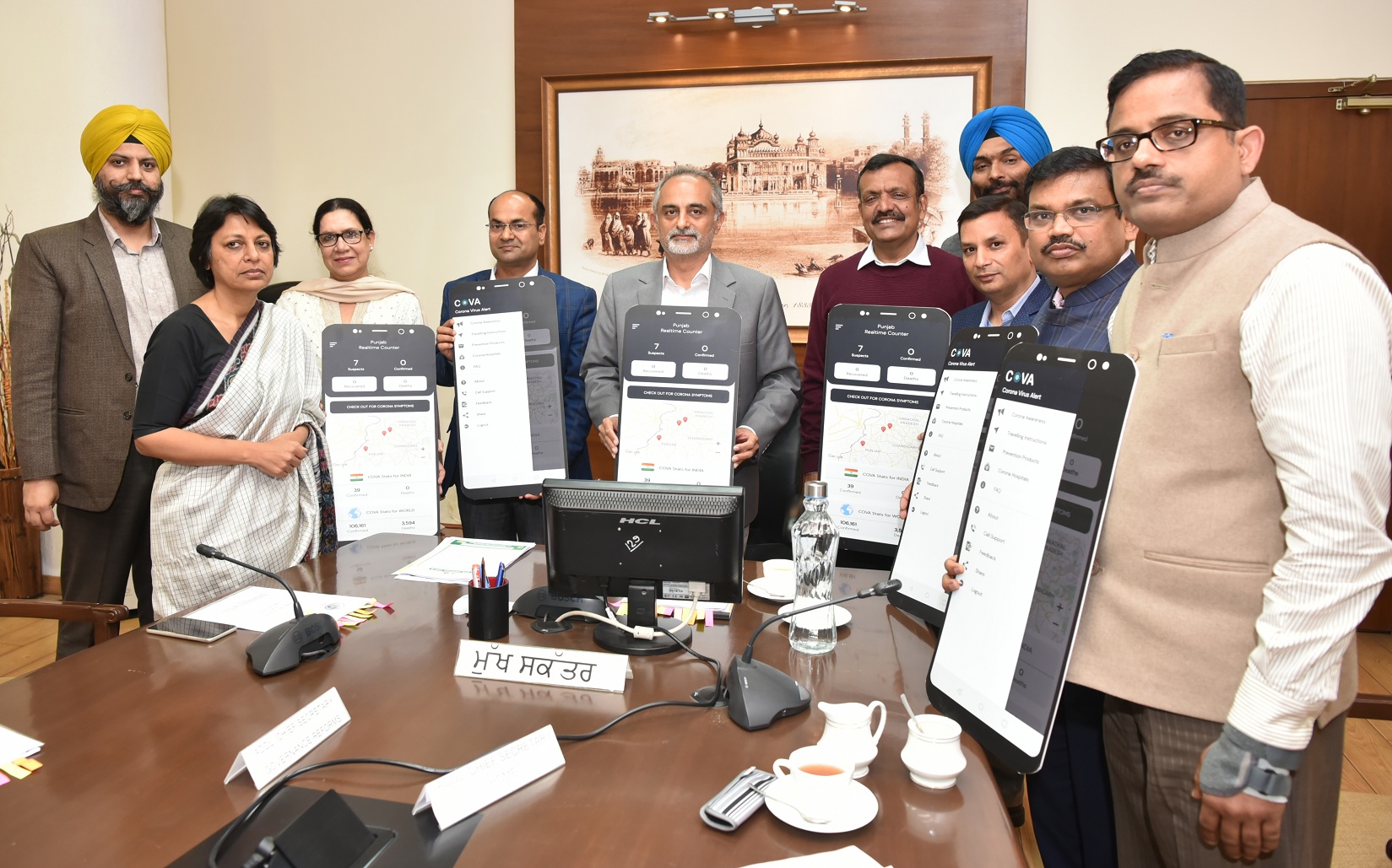 Chief Secretary launches “COVA PUNJAB” mobile APP; people to get advisories on the app