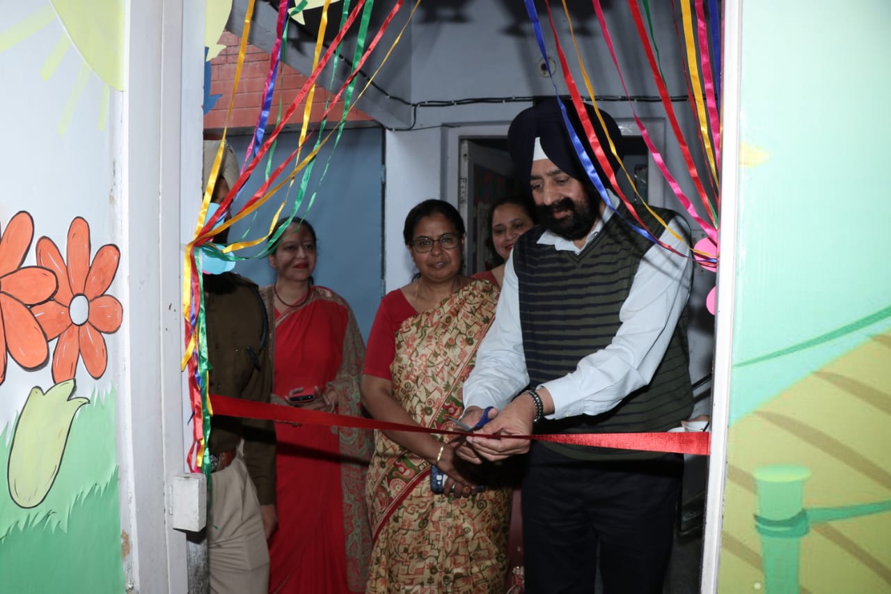 SSP inaugurates crèche at Police DAV public school Patiala