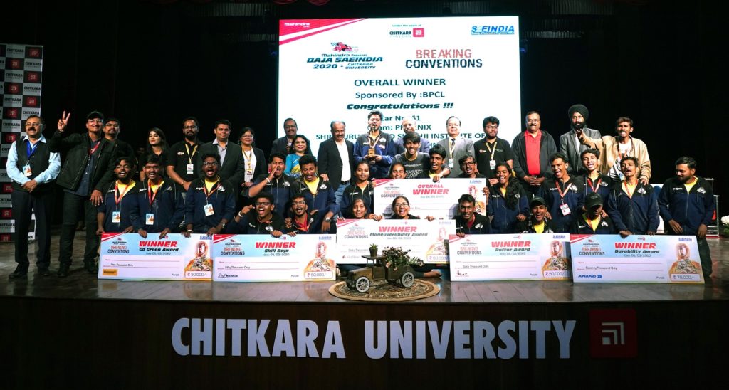 Mahindra BAJA SAEINDIA 2020 successfully concluded at Chitkara University Rajpura