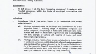 Good News-Govt allows certain categories of shops to open; condition applies