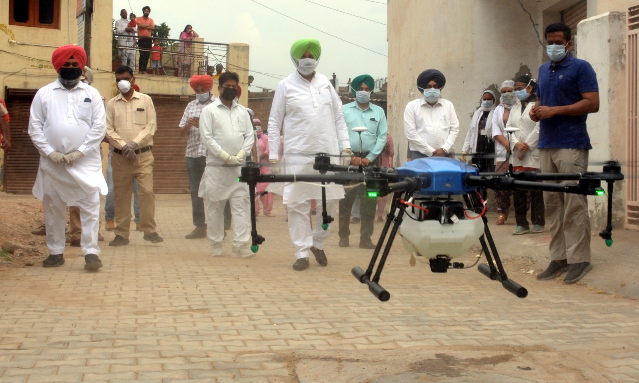 Now drones to sanitize congested areas-Sidhu 