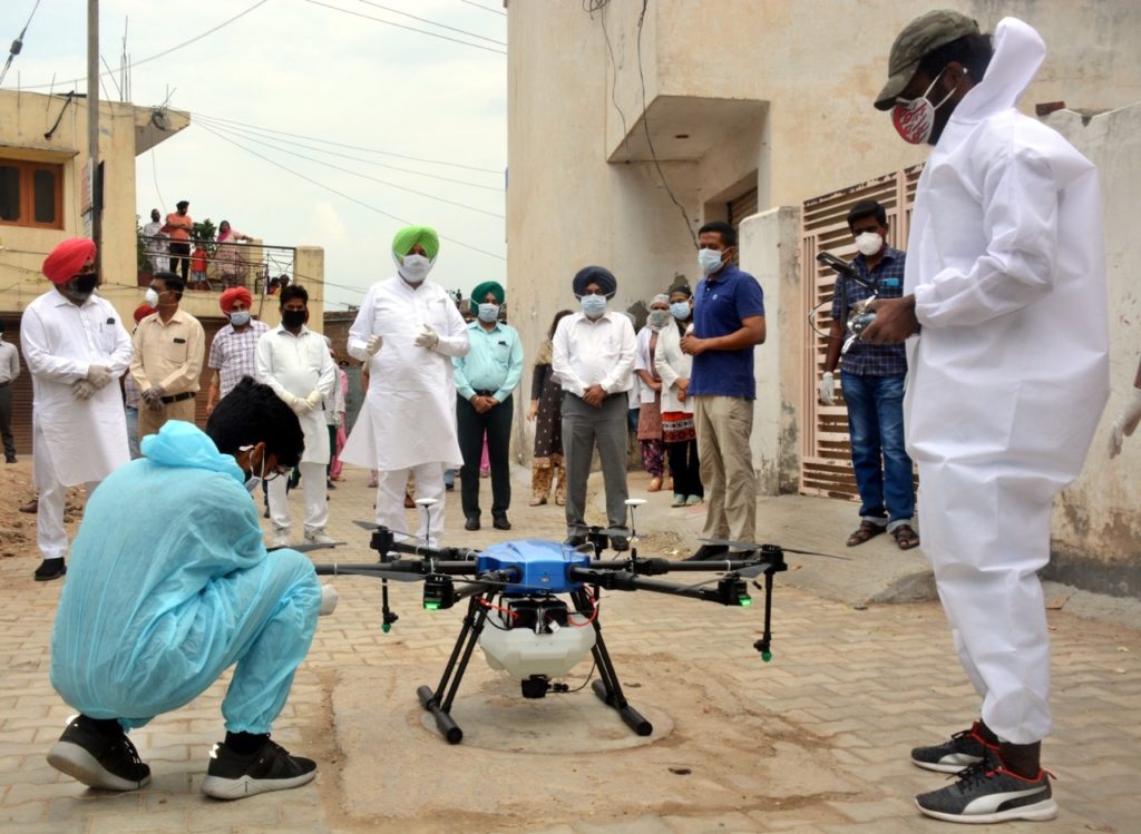 Now drones to sanitize congested areas-Sidhu 