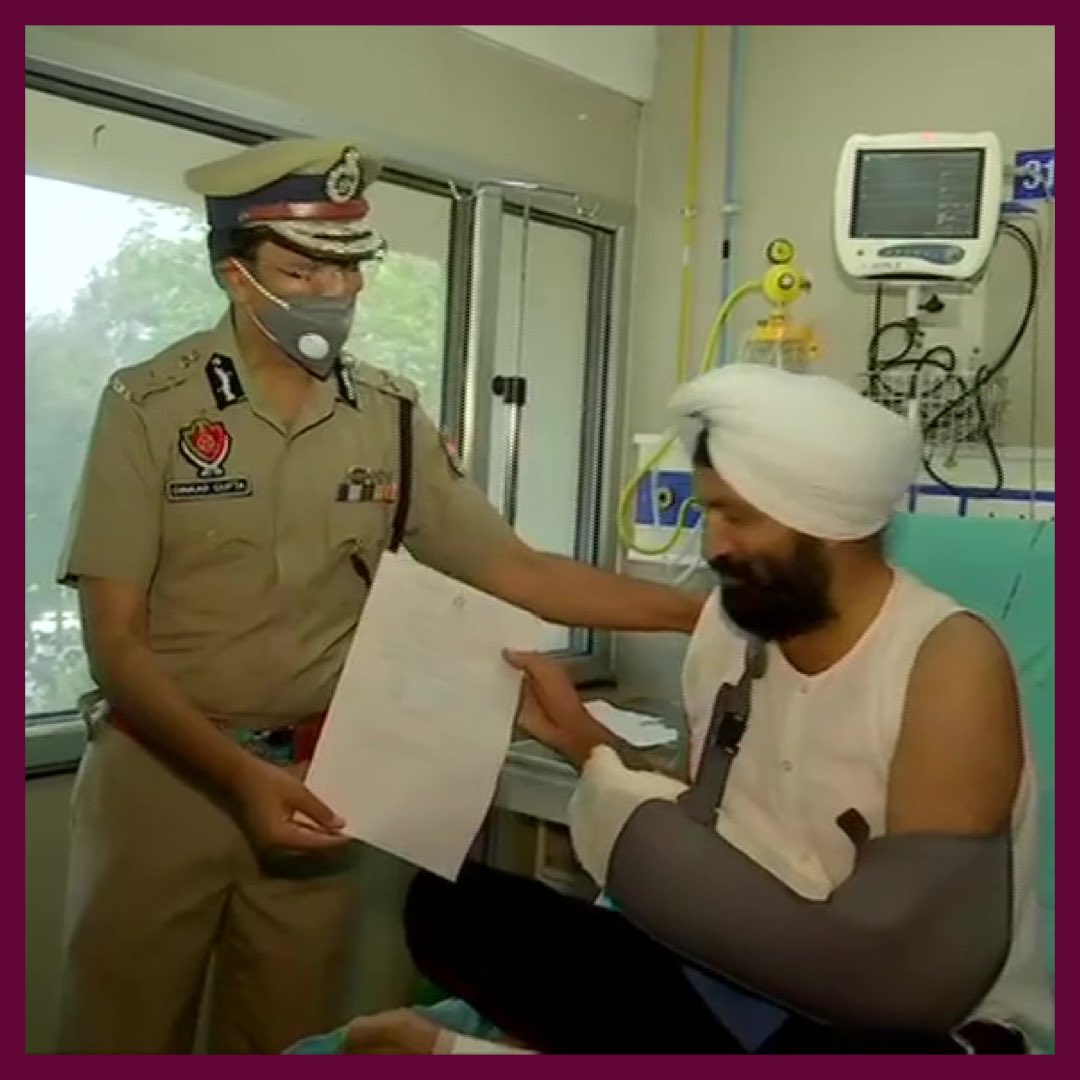 Double delight for brave heart Harjeet Singh; son also got inducted in Punjab police