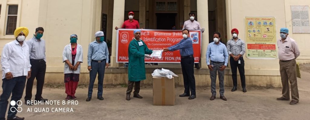 Bankers donated kits to doctors for fighting COVID 19