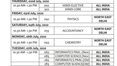 CBSE releases date sheet of pending 10th, +2 exams