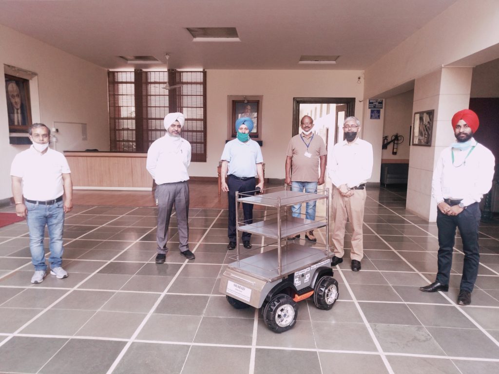 ROBO-CART developed by Thapar engineering staff will help Covid 19 warriors
