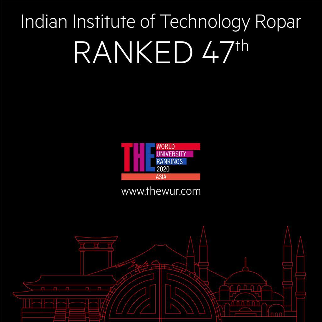 Punjab’s pride IIT Ropar listed in top Times Higher Education (THE) Asia university rankings 2020