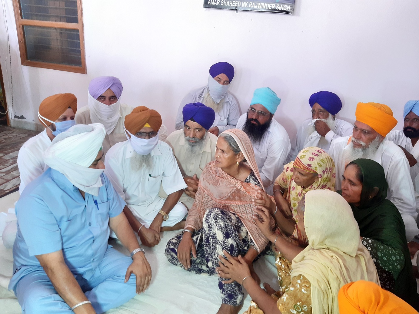 Cabinet Minister Sadhu Singh Dharamsot Visits Martyr Naik Rajwinder Singh's Family