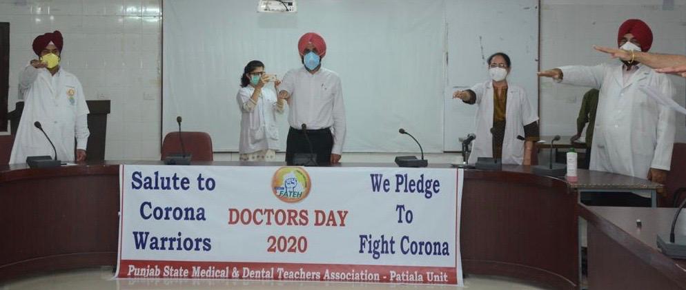 Medical Dental Teachers dedicate National Doctors Day to Covid-19 Warriors