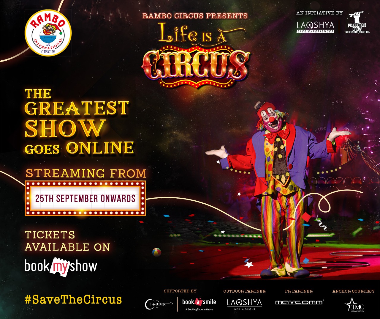 Positive impact of Covid -Rambo Circus goes online; reaching out to millions