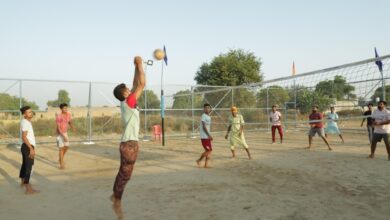 TSPL dedicates volleyball court to encourage sports among village youth