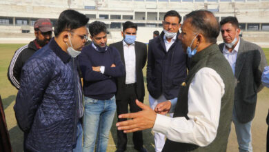 Jay Shah, Secretary BCCI visits PCA New Cricket Stadium