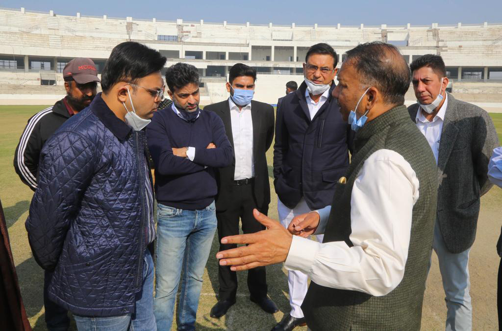 Jay Shah, Secretary BCCI visits PCA New Cricket Stadium