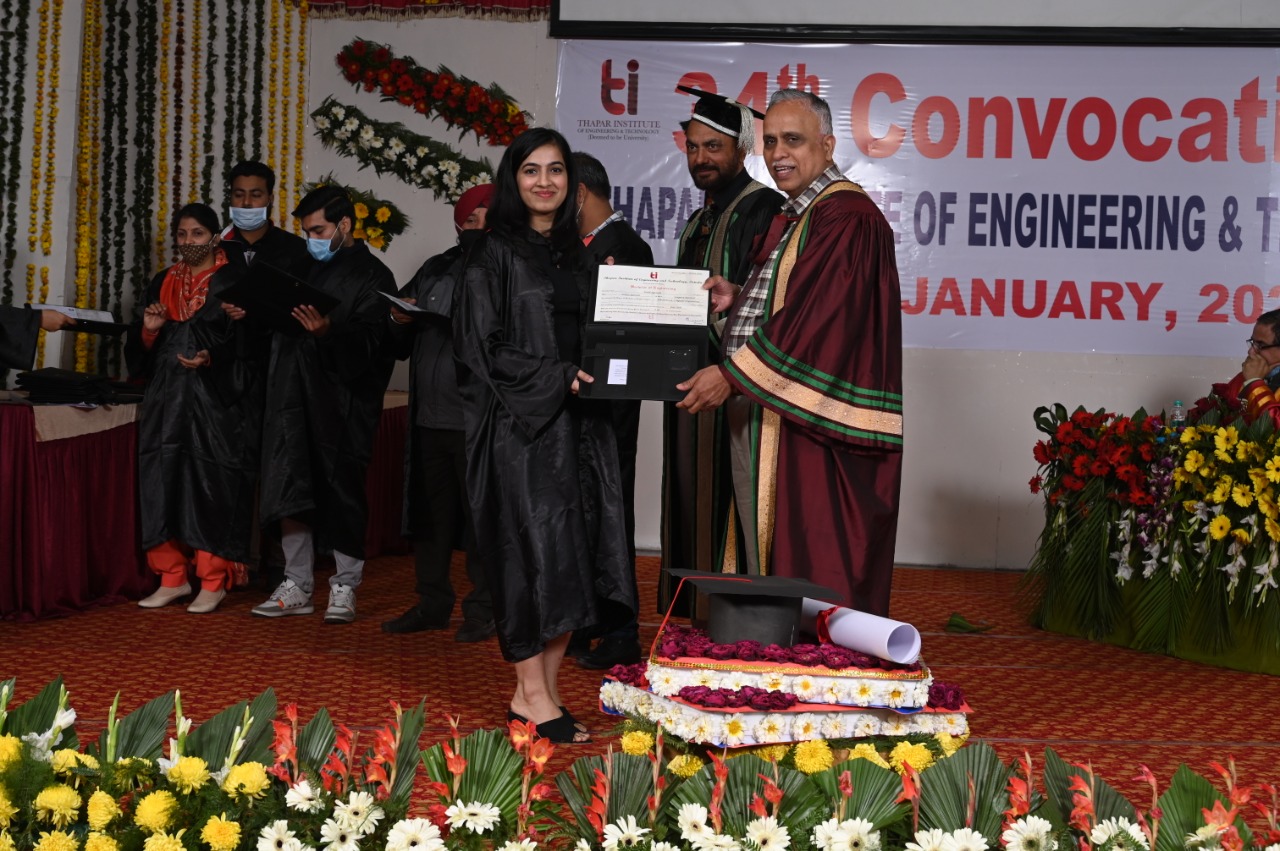 2313 Degrees awarded during 34th Convocation of Thapar Institute