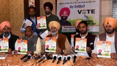 Mohali elections-Sidhu releases bunch of freebies -free Wi-Fi , first floor construction in booths etc