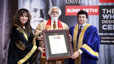 Hony doctorate conferred on FDCI president Sunil Sethi by Chitkara University