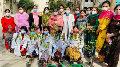Govt Medical College made women day a memorable one-planted trees-PSMDTA