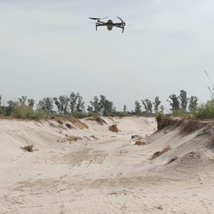 Use of drone to check illegal mining by ED Mining-Photo courtesy-Internet