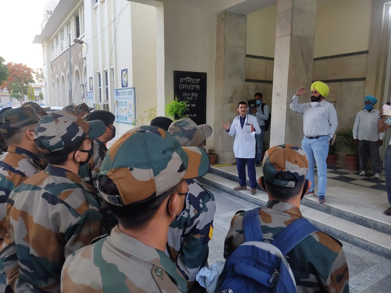 Patiala district administration called in Army; to assist paramedic staff caring Covid patients