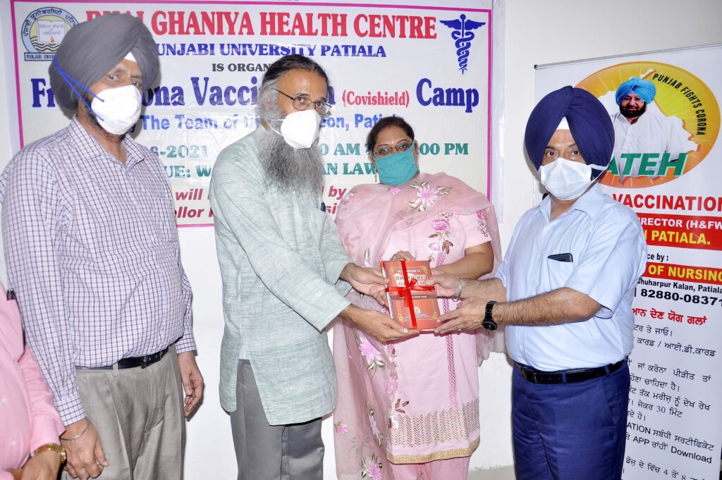 Punjabi university health centre successfully organized Covid vaccination camp-Dr Regina