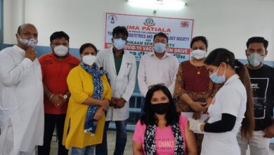Un-interrupted vaccination drive by IMA-FOGSI-Nishkaam Sewa Society in Patiala