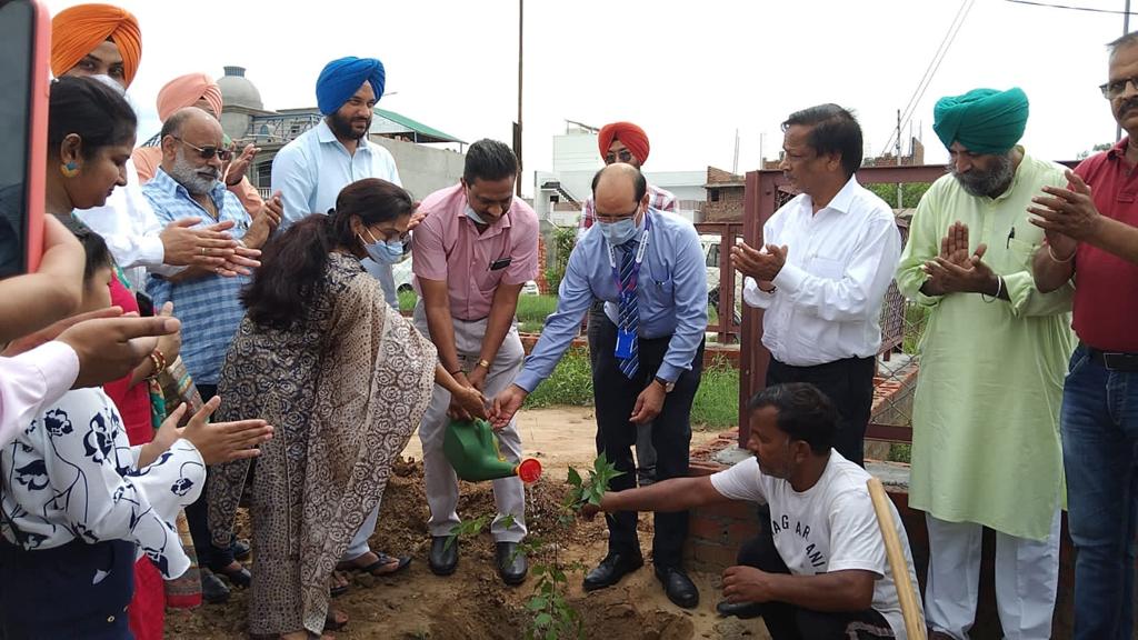 Puda enclave residents-SBI organised Tree Plantation Drive-Prabhleen Singh