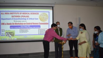 AIIMS Bathinda conducted CME and workshop on "Venous Access" by Department of Anesthesiology