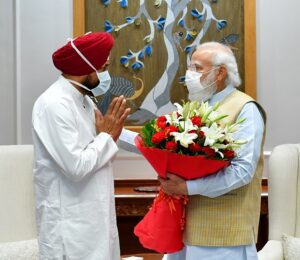 CM meets PM in a congenial atmosphere at his residence 